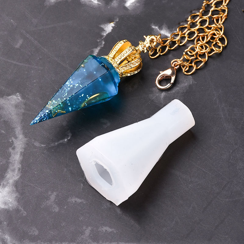 Jewelry Making Uv Resin Kit - SNASAN Diamond Shape Necklace Pendant Silicone