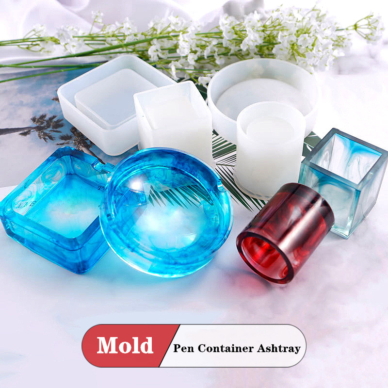 Jewelry Making Table - DIY Round Pen Container Ashtray Silicone