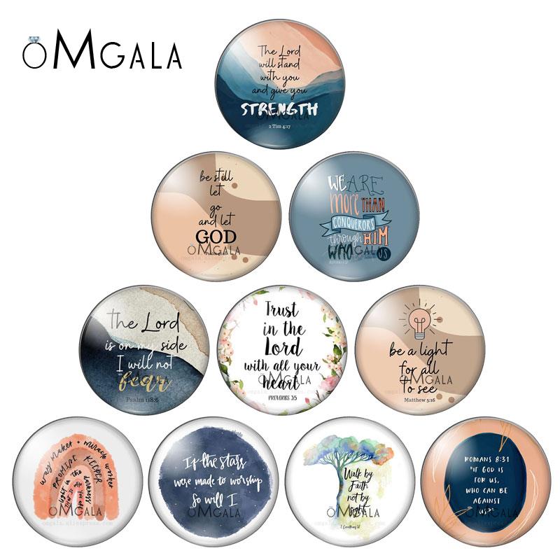Jewelry Making Quotes - Art Painting Bible Verse Quote 10mm/12mm/14mm/16mm/18mm/20mm/25mm