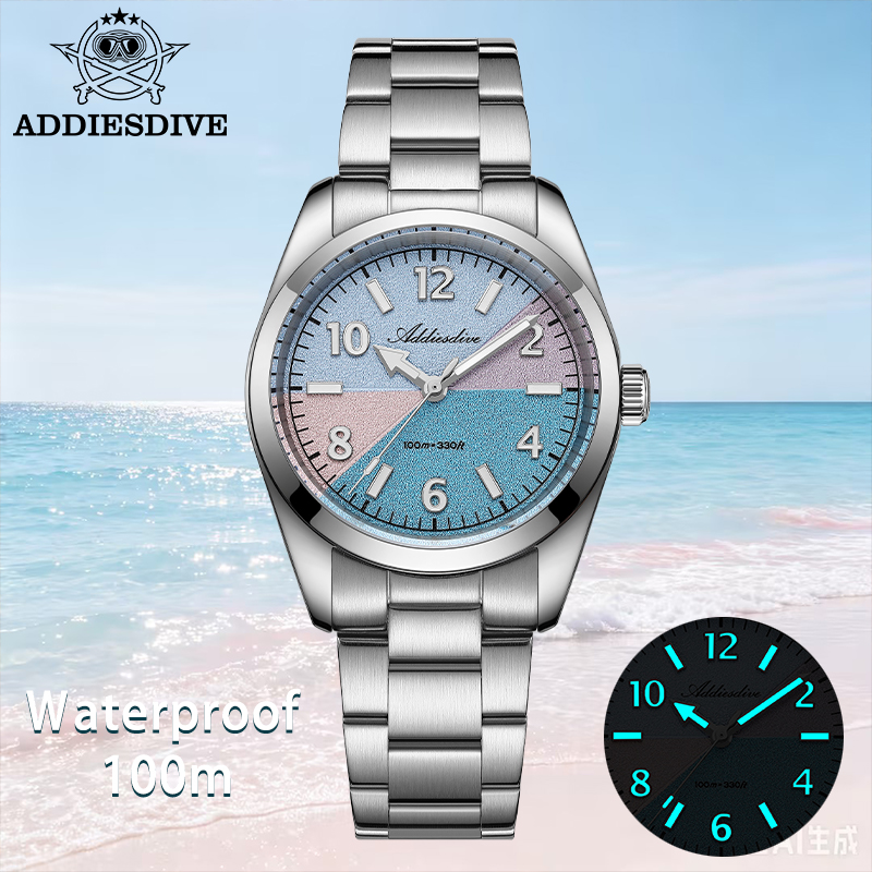 Jewelry Making Hand Tools - ADDIESDIVE Sapphire Glass Watch Women New
