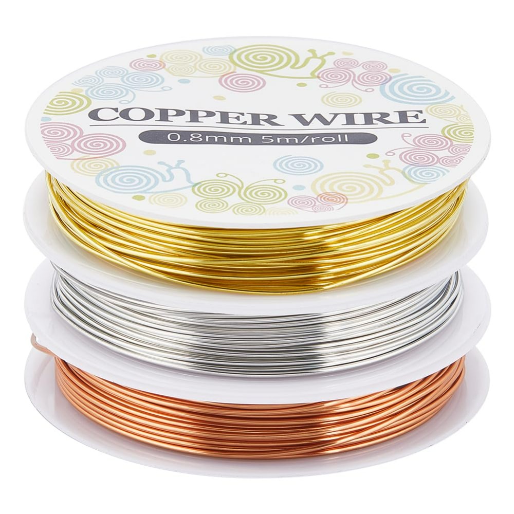Jewelry Making Beginners - 12.8M Copper Jewelry Wire 0.8mm 20