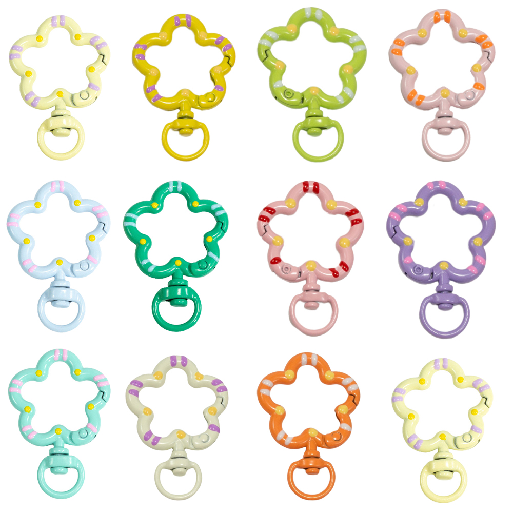 Jewelry Making Kit For Adults - 5pcs Flower Metal Lobster Claw Clasps