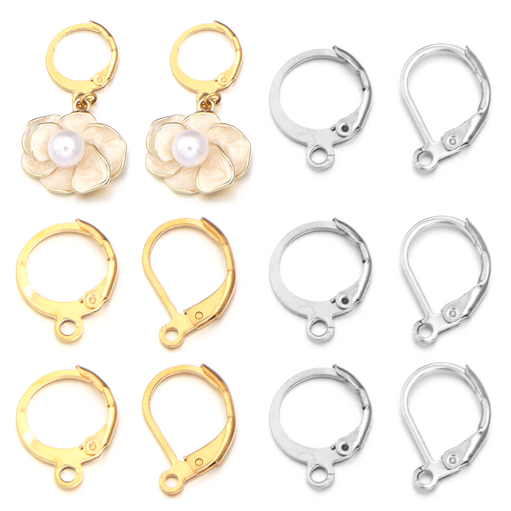 Jewelry Making Kit For Adults - 20pcs/lot Stainless Steel Ear Hook Round