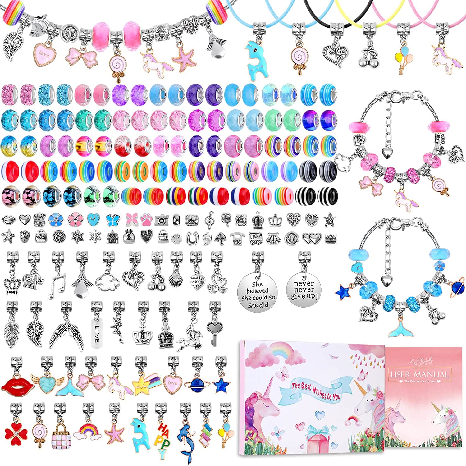 Jewelry Making Kits For Kids - Charm Bracelet Making Kit DIY Jewelry