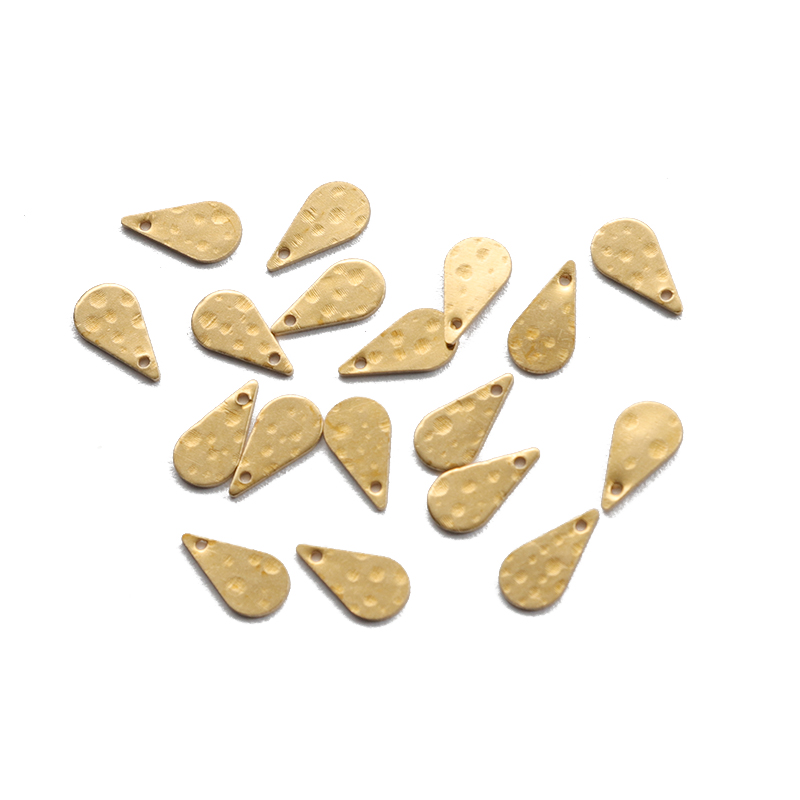 Jewelry Making Drawing - 50pcs/lot Brass Charms Wire Drawing Water