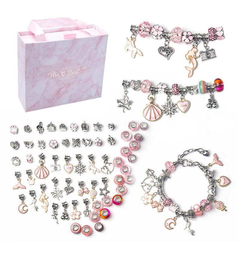 Jewelry Making Kits For Kids - Easy braided Letter Beads Jewelry Making
