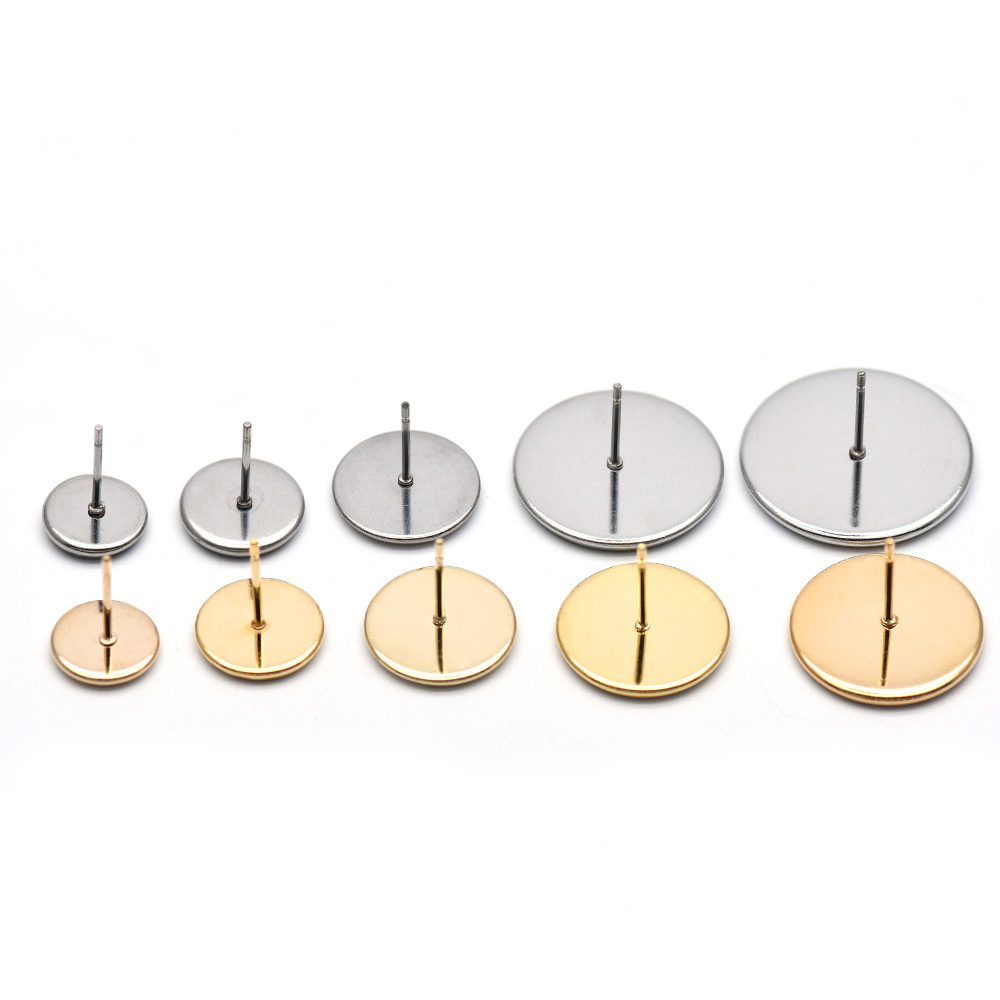 Jewelry Making Tray - 10pcs 316 Stainless Steel Blank Earring