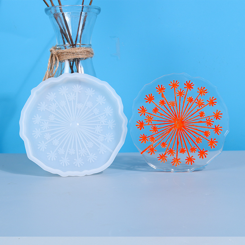 Jewelry Making Table - Dandelion Coaster Silicone Mold for DIY