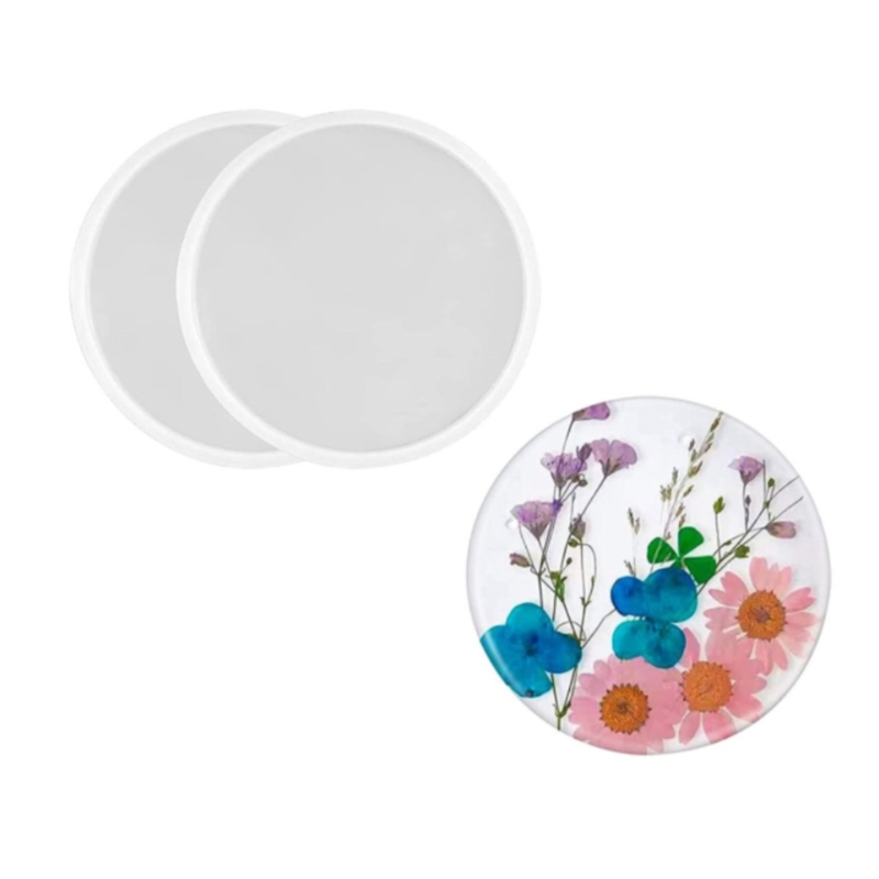 Round Coaster Resin Mould Disc - Jewelry Making Table review and price