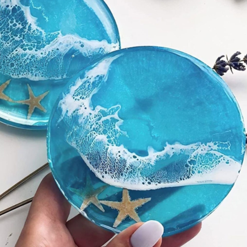 Round Coaster Resin Mould Disc - Jewelry Making Table review and price