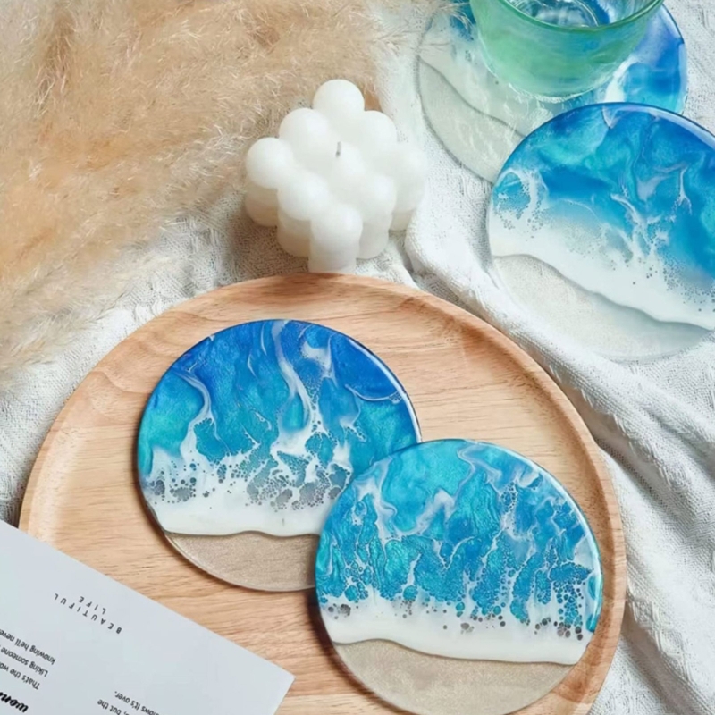 Round Coaster Resin Mould Disc - Jewelry Making Table review and price