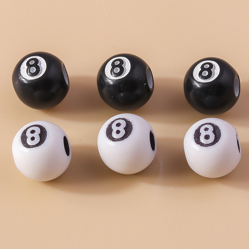 50pcs Resin 3D Black No 8 Bill - Jewelry Making Table review and price