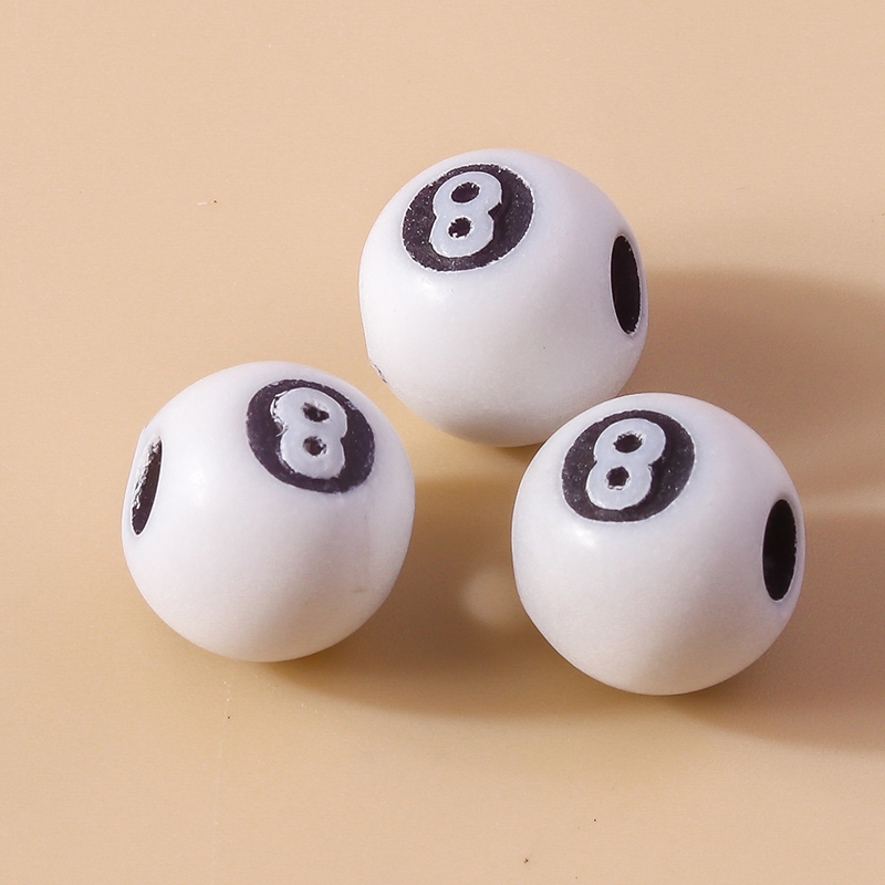 50pcs Resin 3D Black No 8 Bill - Jewelry Making Table review and price