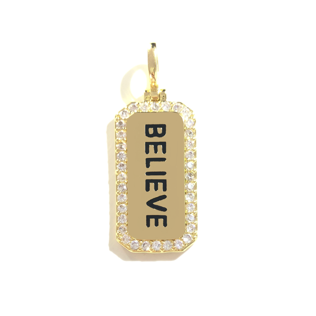 5pcs BELIEVE Word Tag Charm Re - Jewelry Making Quotes review and price