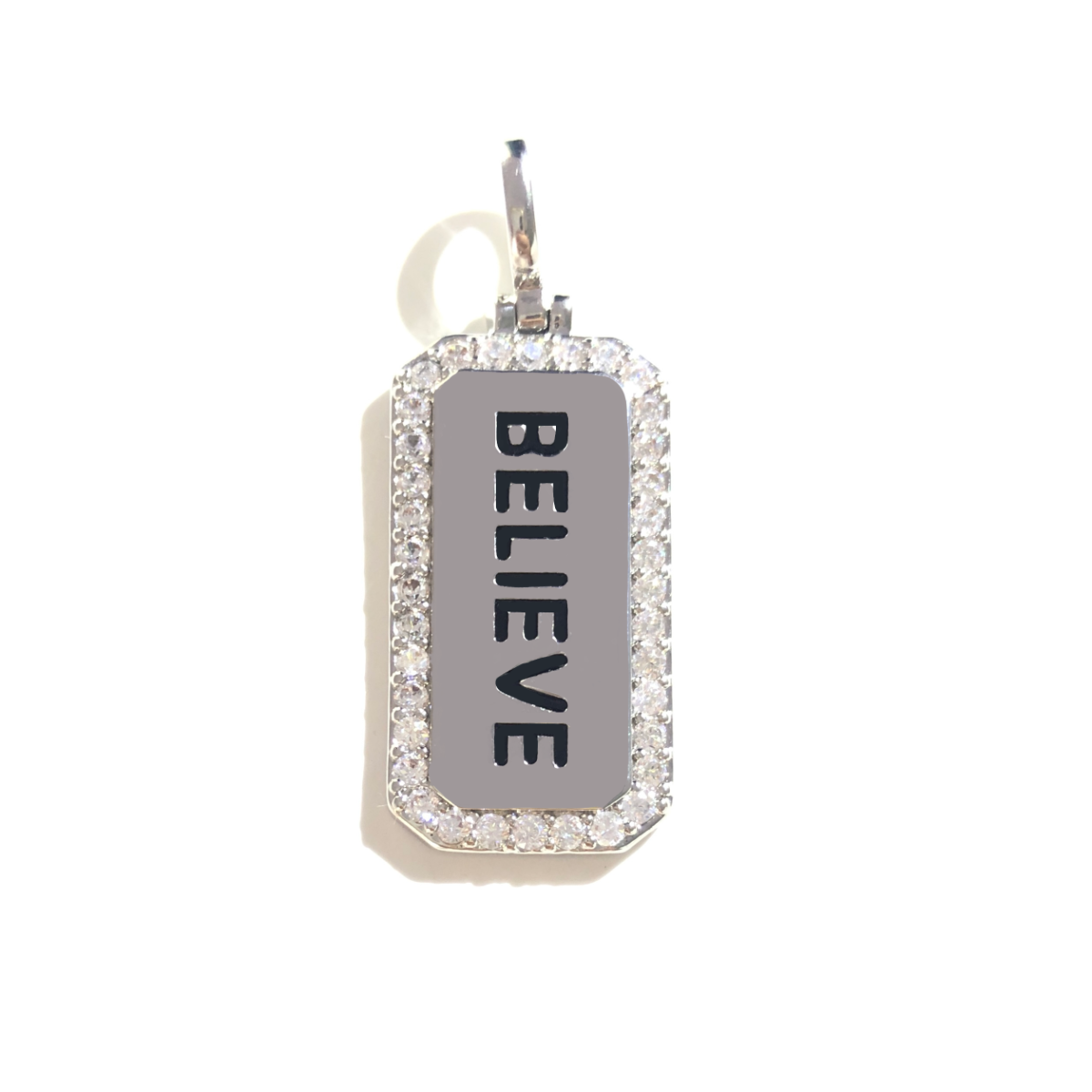 5pcs BELIEVE Word Tag Charm Re - Jewelry Making Quotes review and price