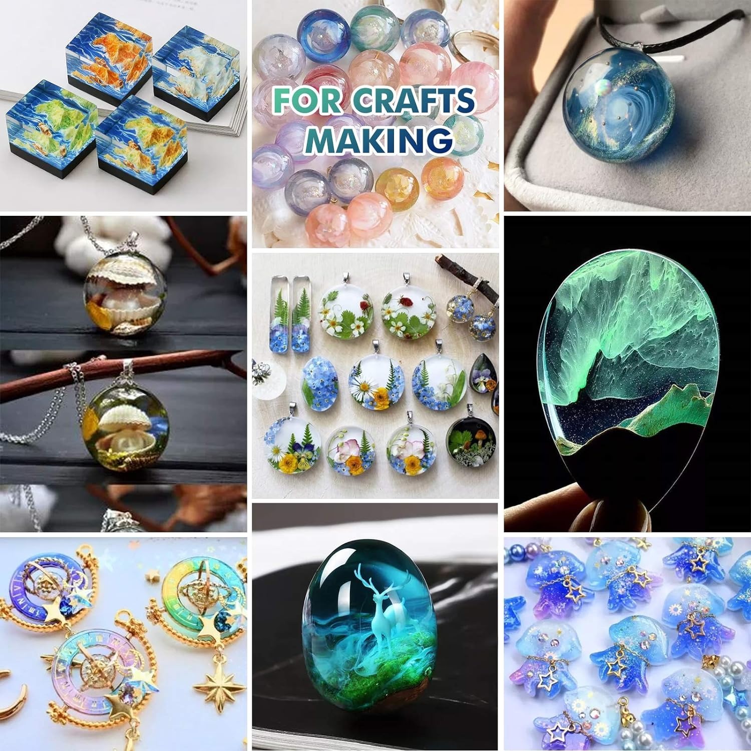300g UV Resin Clear,Hard,Upgra - Jewelry Making Uv Resin Kit review and price