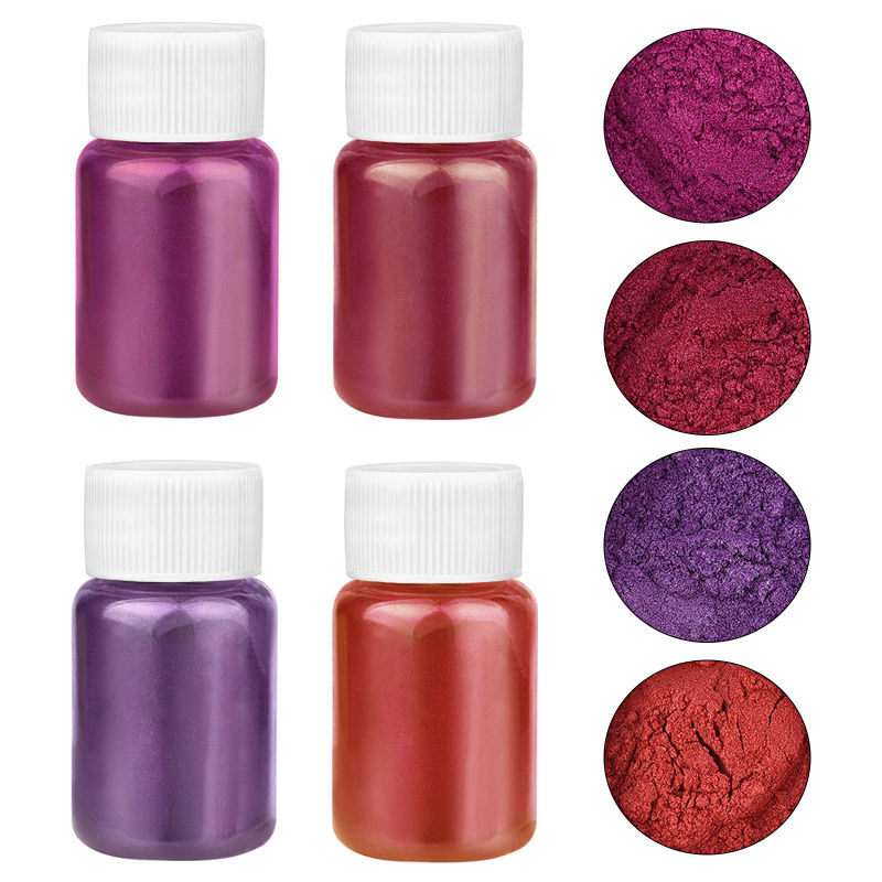 4 Colors/Set Pearlescent Powde - Jewelry Making Uv Resin Kit review and price