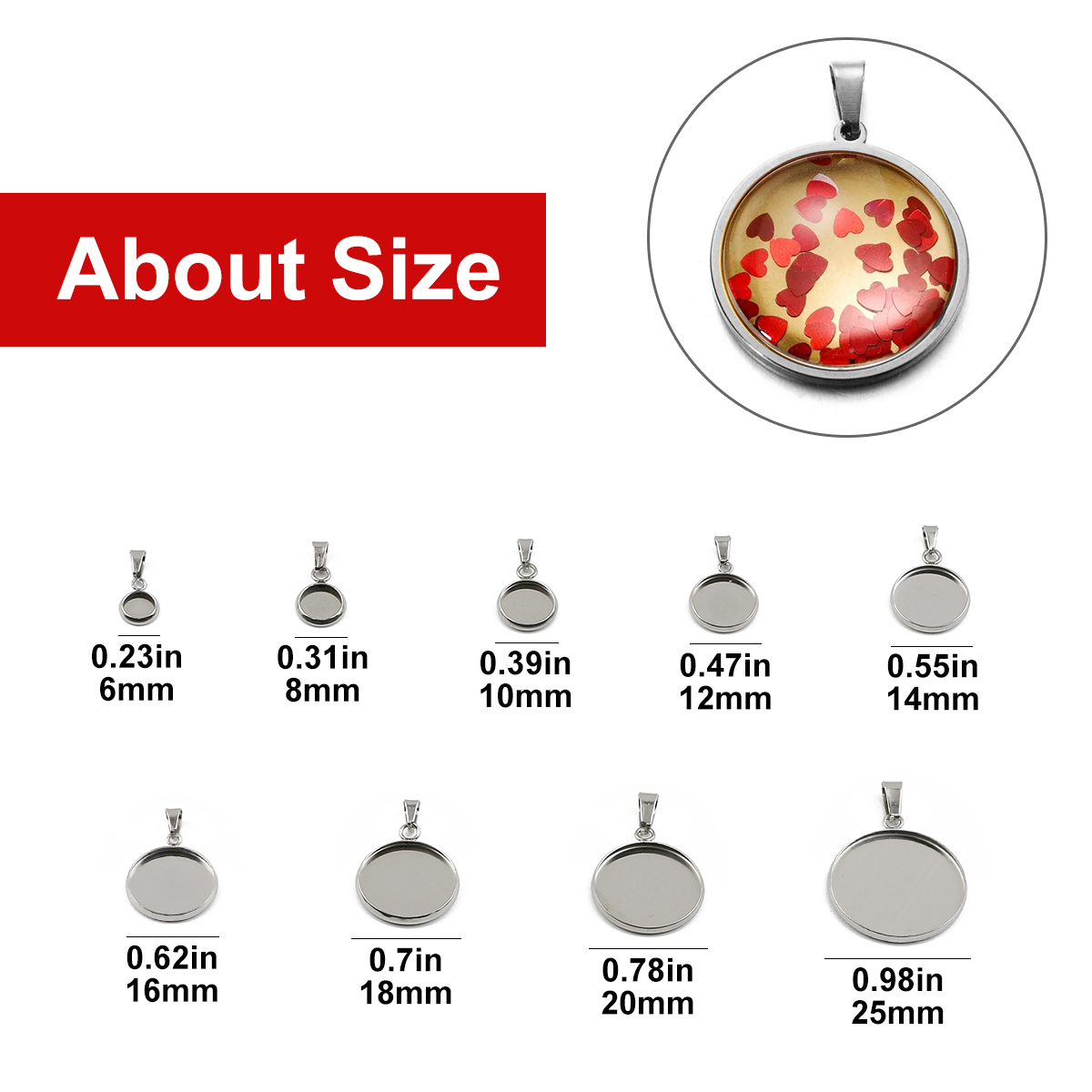 10pcs Stainless Steel Round Bl - Jewelry Making Tray review and price