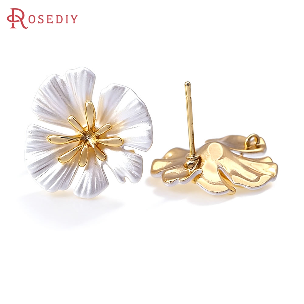 18K Gold Color Brass Flower St - Jewelry Making Pins review and price