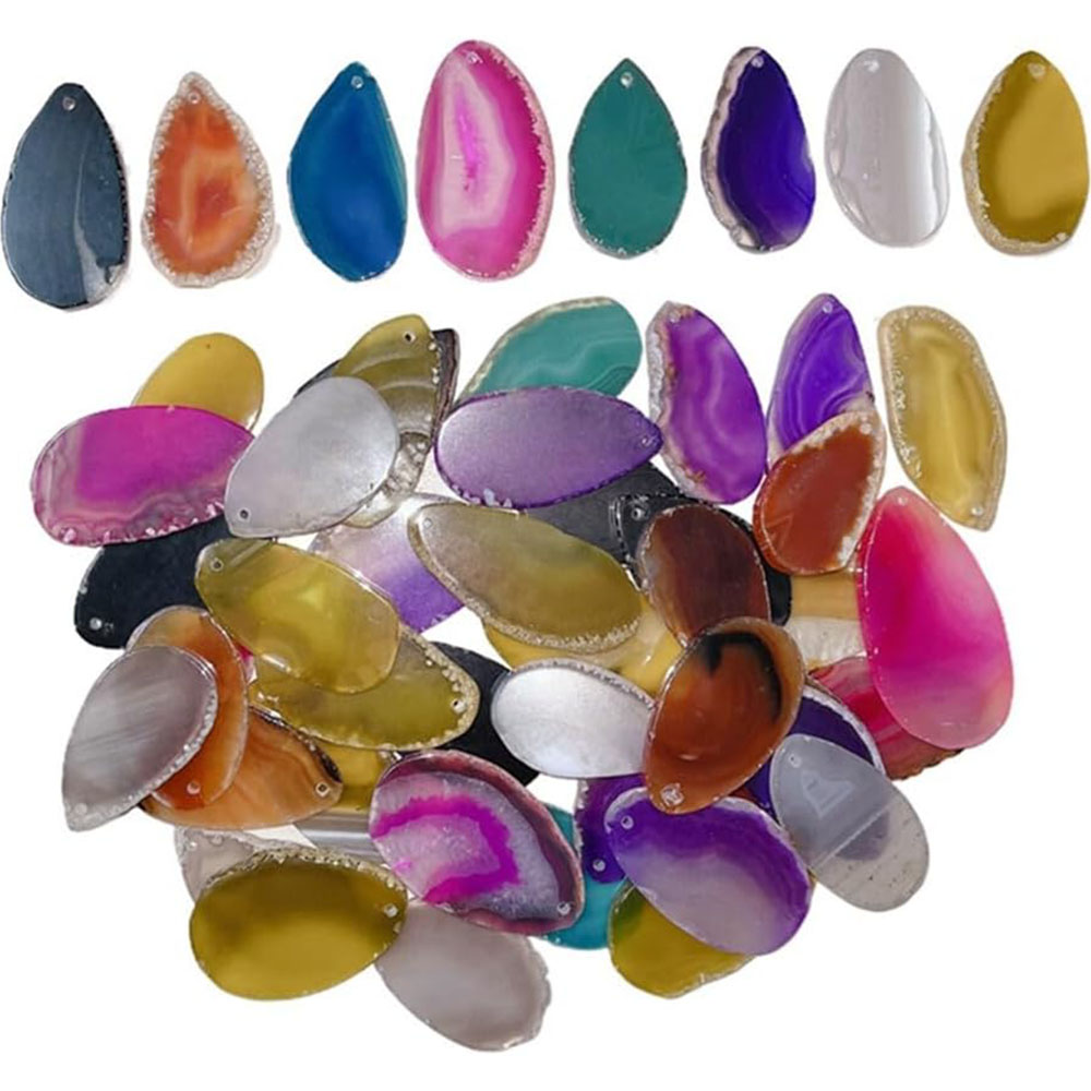 Polished Agate Slices Drilled  - Jewelry Making Table review and price