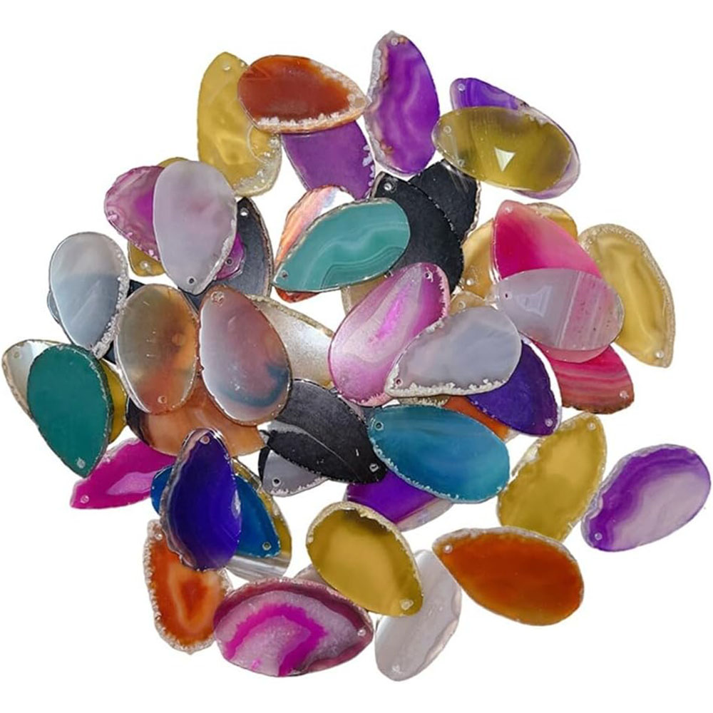 Polished Agate Slices Drilled  - Jewelry Making Table review and price