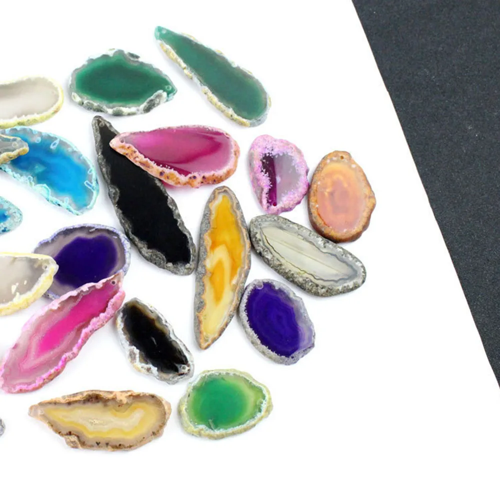 Polished Agate Slices Drilled  - Jewelry Making Table review and price