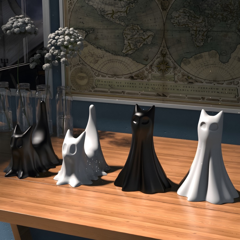 Ghost Cat Halloween Desktop Or - Jewelry Making Uv Resin Kit review and price