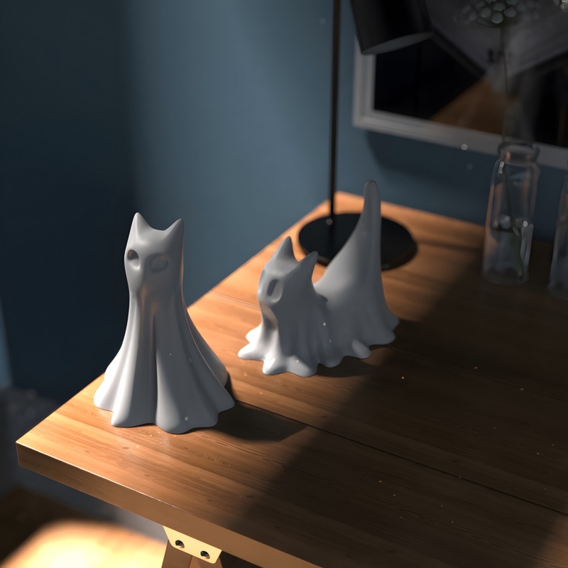 Ghost Cat Halloween Desktop Or - Jewelry Making Uv Resin Kit review and price