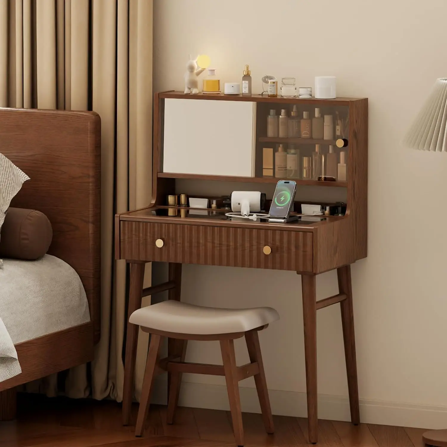 Vanity Desk with Power Outlet  - Jewelry Making Table review and price