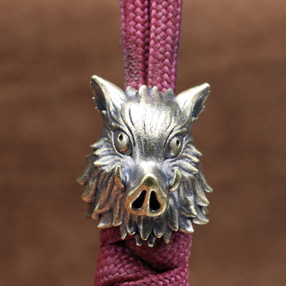Cute Boar Head Brass Knife Bea - Jewelry Making Hand Tools review and price