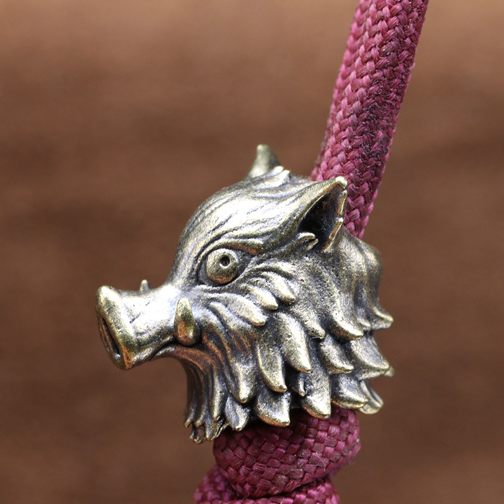Cute Boar Head Brass Knife Bea - Jewelry Making Hand Tools review and price
