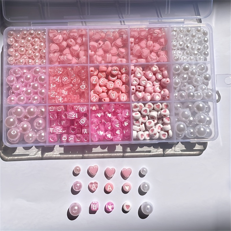 10-Piece Pink Alphabet Box, Ac - Jewelry Making Beginners review and price