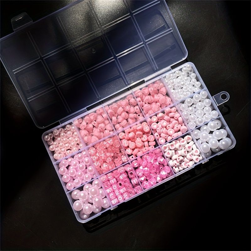 10-Piece Pink Alphabet Box, Ac - Jewelry Making Beginners review and price