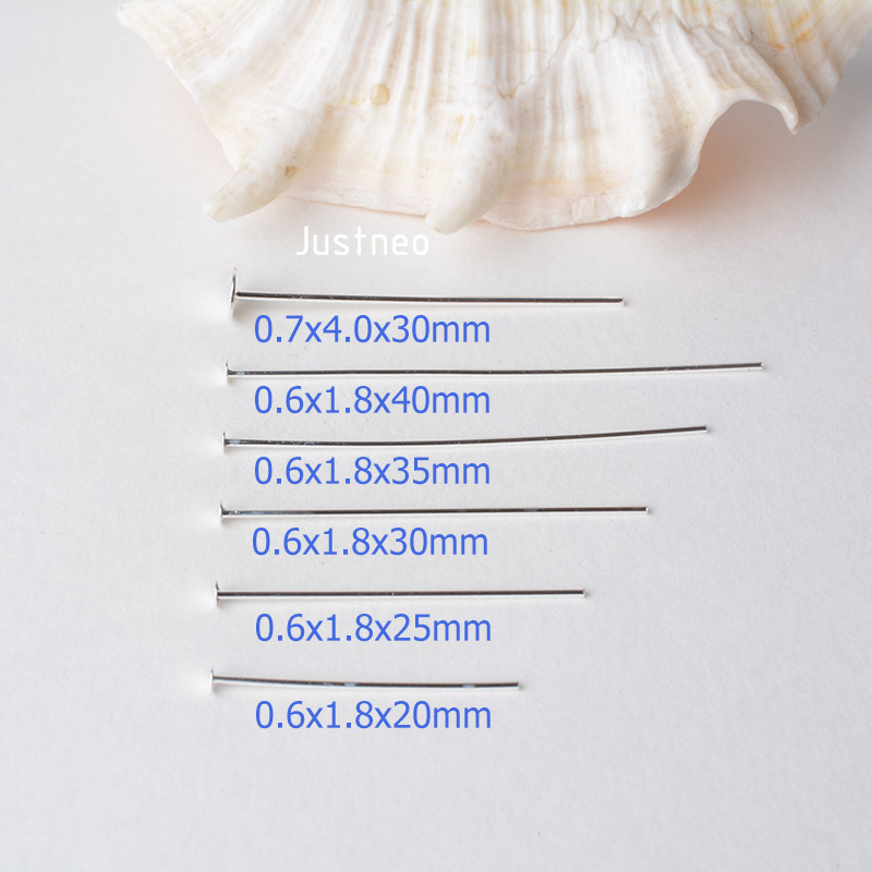 925 Sterling Silver Flat Head  - Jewelry Making Head Pins review and price