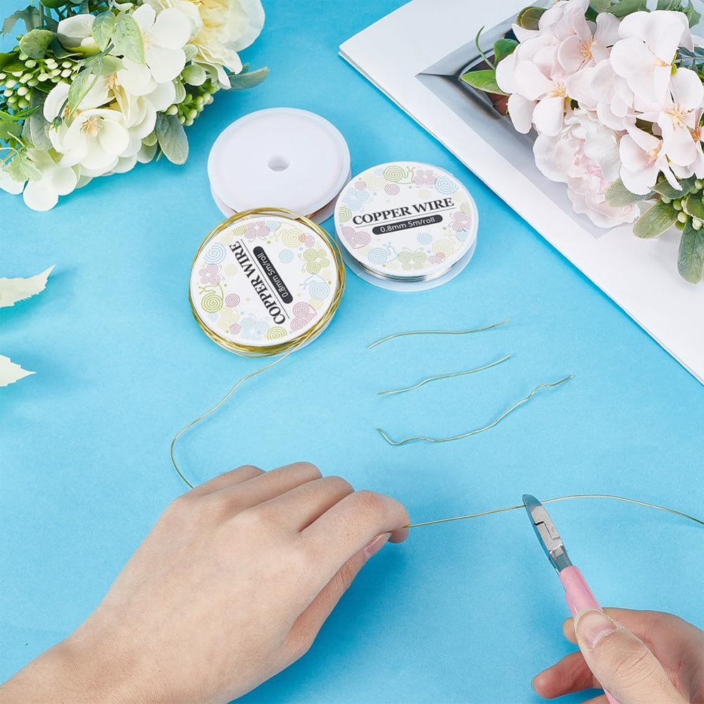 12.8M Copper Jewelry Wire 0.8m - Jewelry Making Beginners review and price