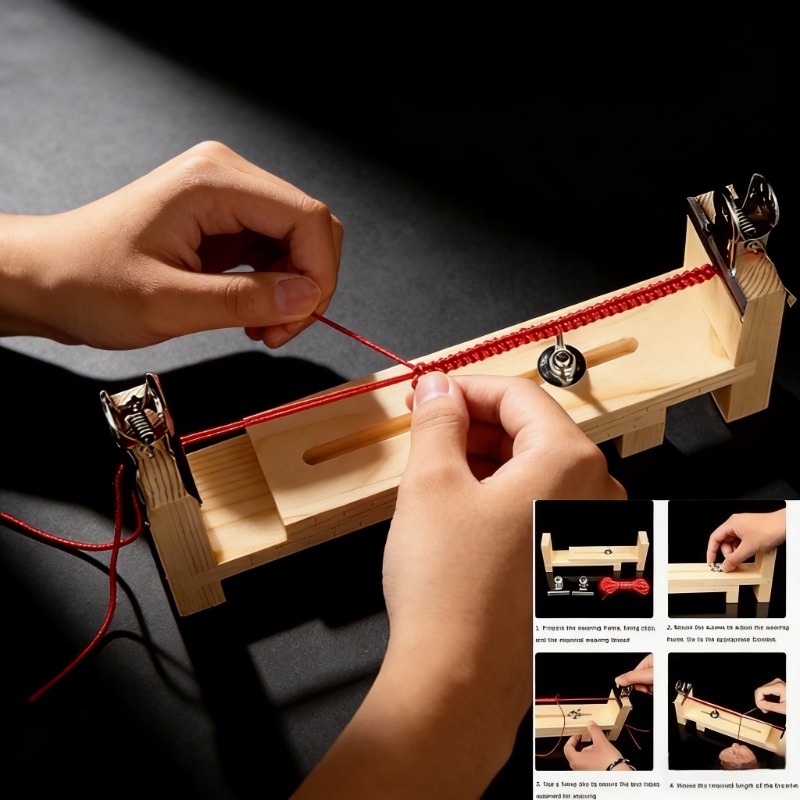Solid Wood Bracelet Weaving Fi - Jewelry Making Table review and price