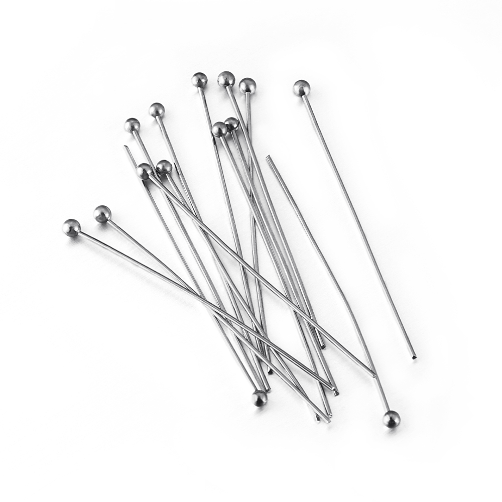 50Pcs/lot 12 14 16 20 25 30 35 - Jewelry Making Head Pins review and price