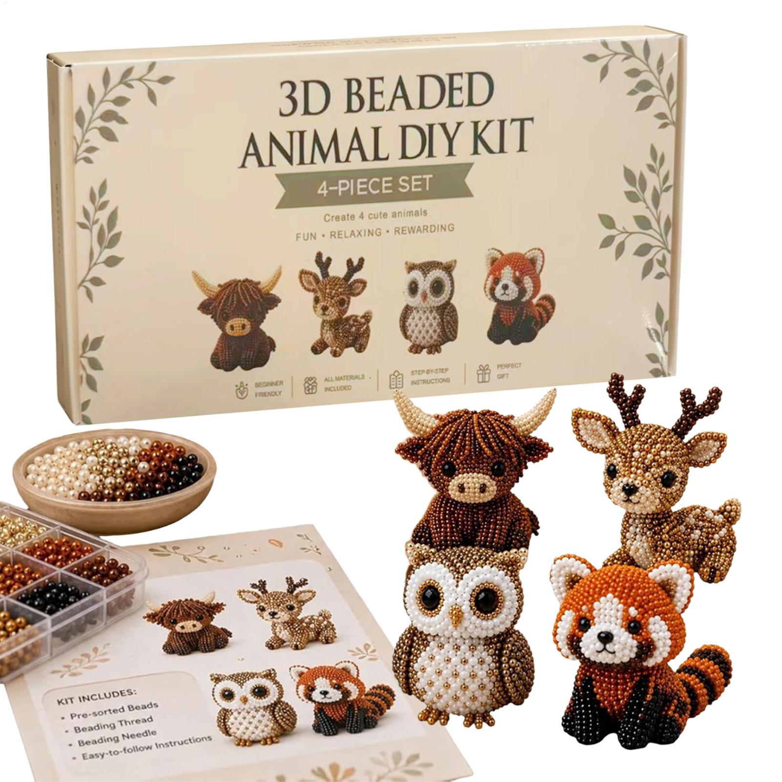 DIY 3D Beaded Animal Kit Handm - Jewelry Making Kits For Kids review and price