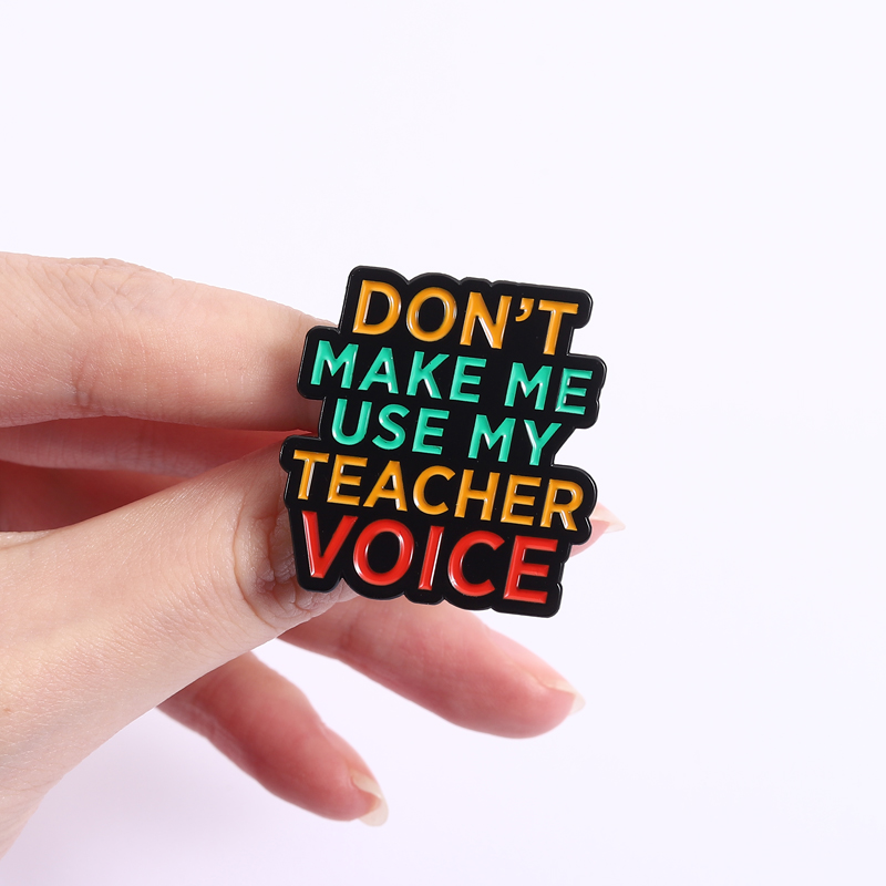 Teacher Vibes Enamel Pins Don' - Jewelry Making Quotes review and price