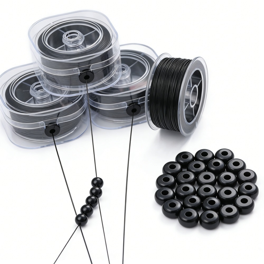 0.5-1mm Black Elastic Crystal  - Jewelry Making Beginners review and price