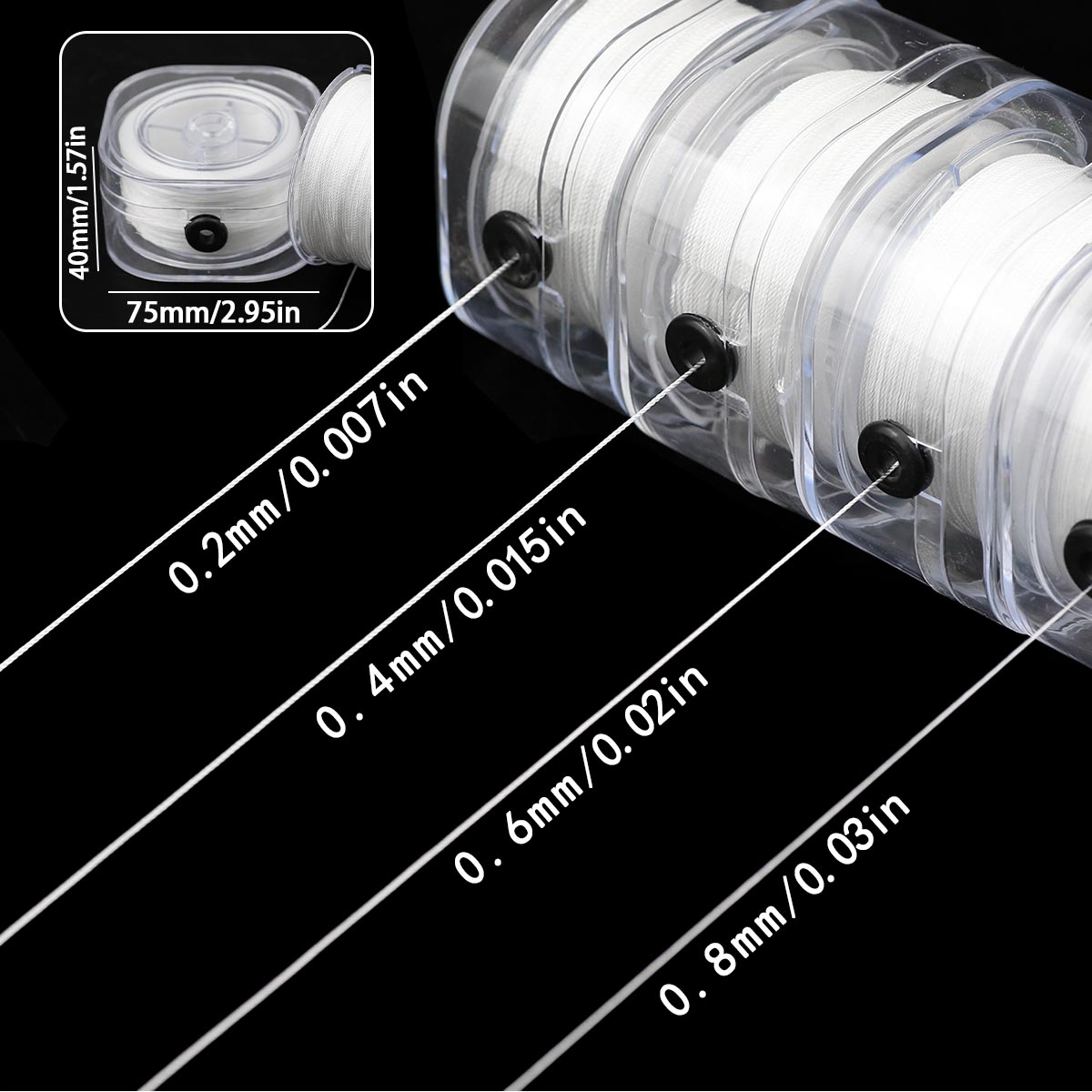 0.2/0.4/0.6/0.8mm Strong Elast - Jewelry Making Beginners review and price