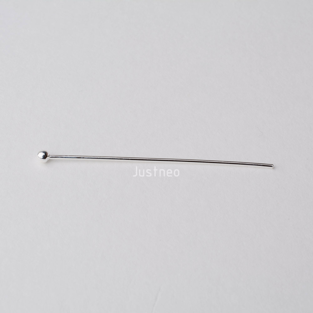 925 Sterling Silver Ball Head  - Jewelry Making Head Pins review and price