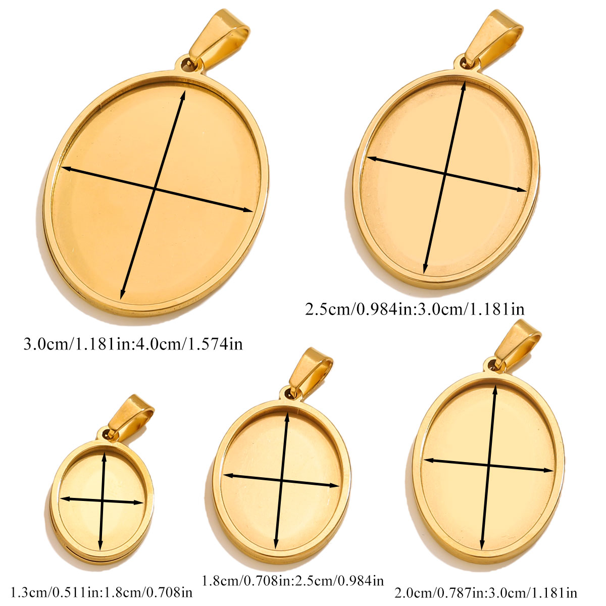5PCS Stainless Steel Charms Go - Jewelry Making Tray review and price