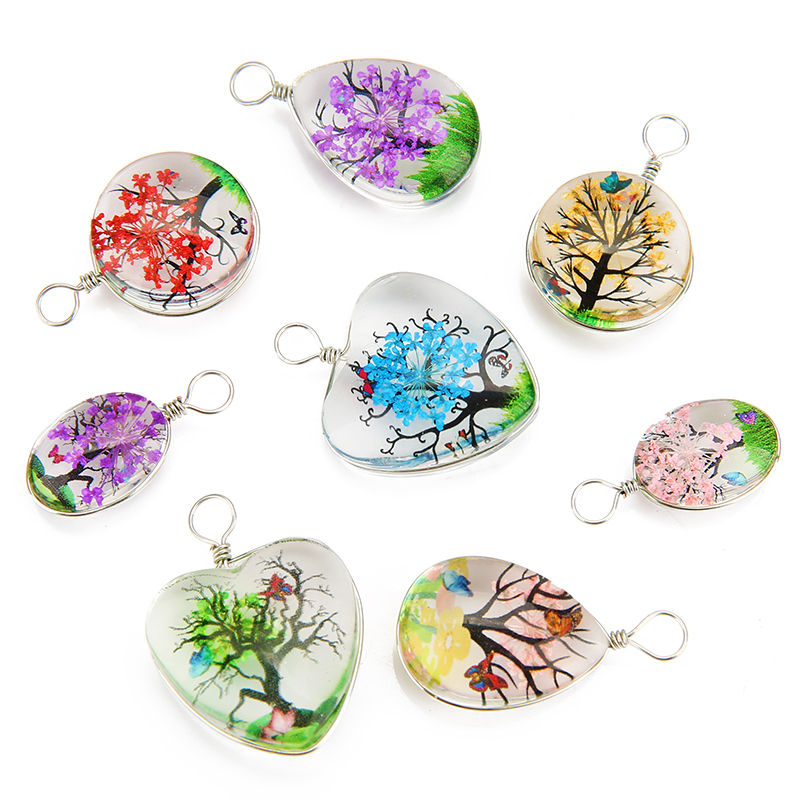 5pcs Colorful Tree Crystal Gla - Jewelry Making Beginners review and price