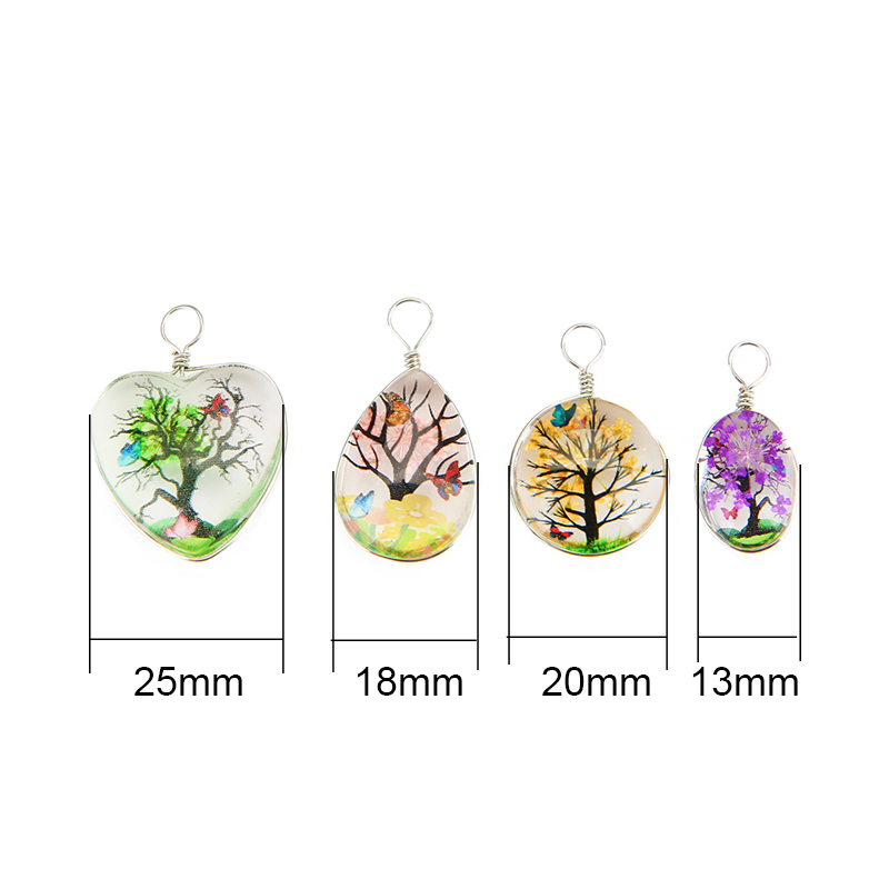 5pcs Colorful Tree Crystal Gla - Jewelry Making Beginners review and price