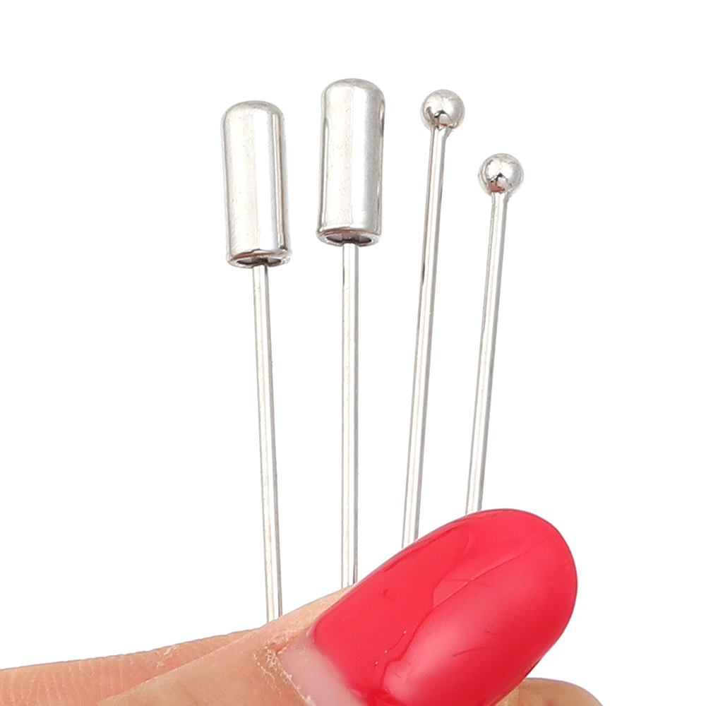 10pcs/lot 60/90cm Rhodium Colo - Jewelry Making Head Pins review and price