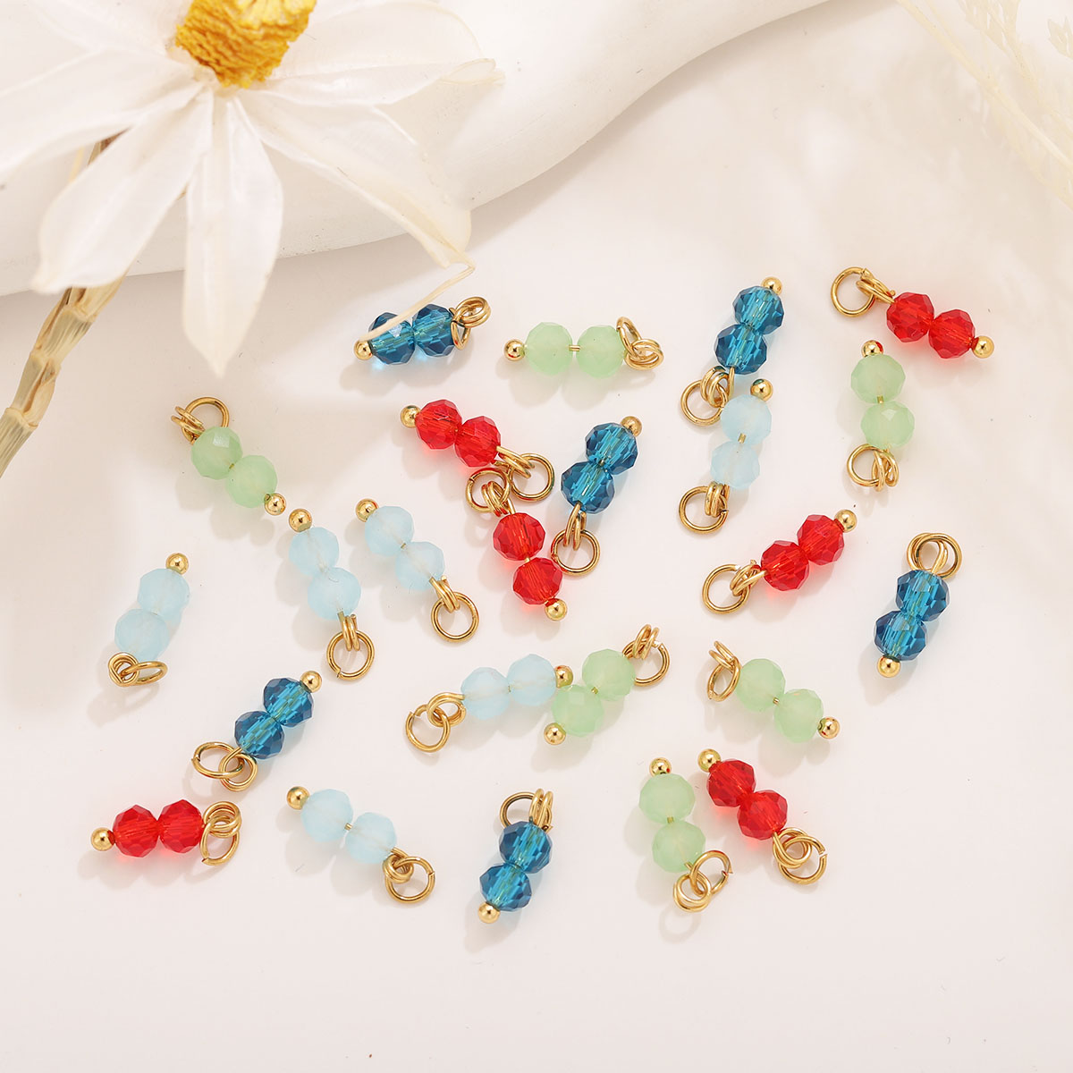 10pcs Colored Crystal Double B - Jewelry Making Beginners review and price