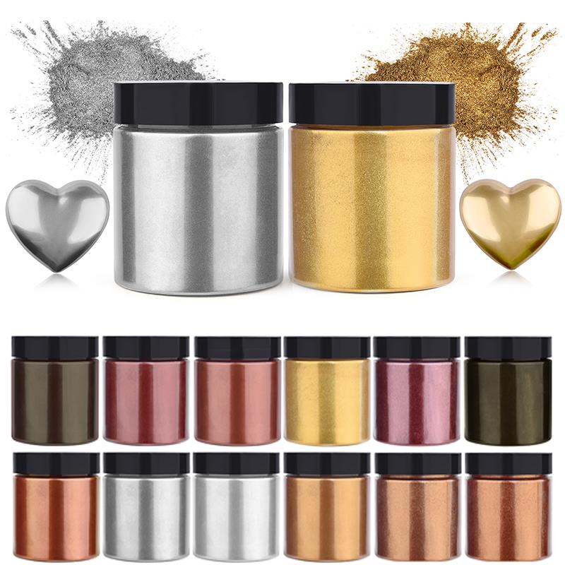 50g Shimmer Metallic Gold Silv - Jewelry Making Uv Resin Kit review and price