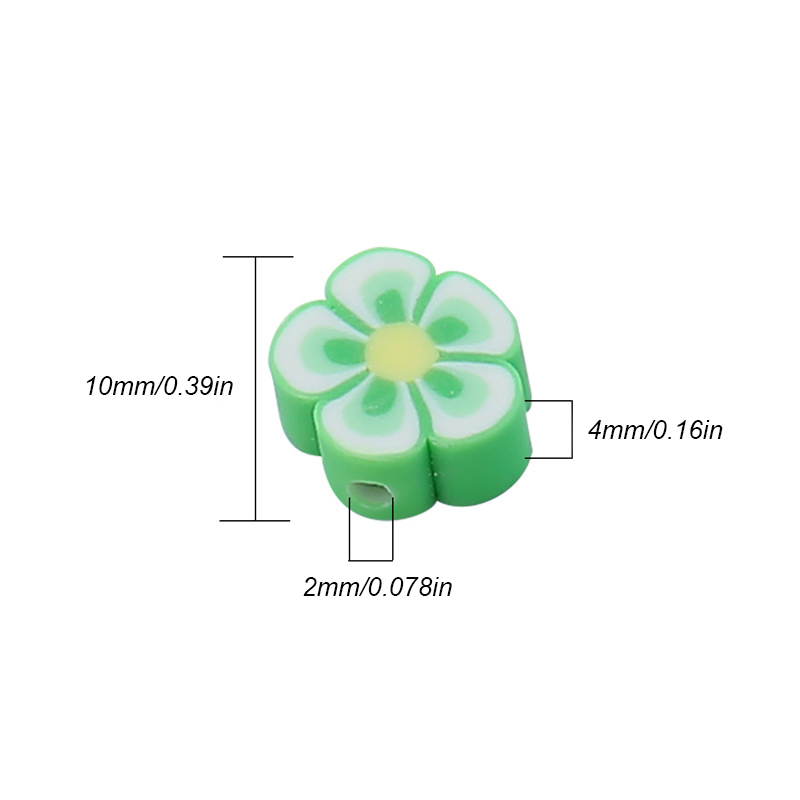 100pcs 10mm Mixed Flowers Poly - Jewelry Making Business review and price