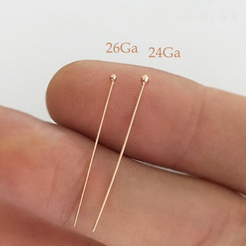 14K Rose Gold Filled Ball Head - Jewelry Making Head Pins review and price